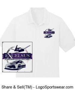 Excelsus Men's Dri-Fit Solid Icon Pique Polo Design Zoom